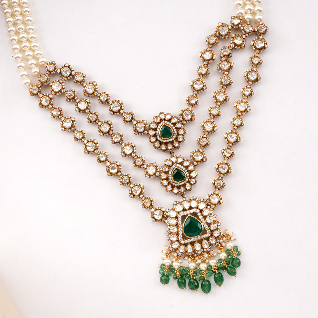 Layered Victorian Long Necklace Set