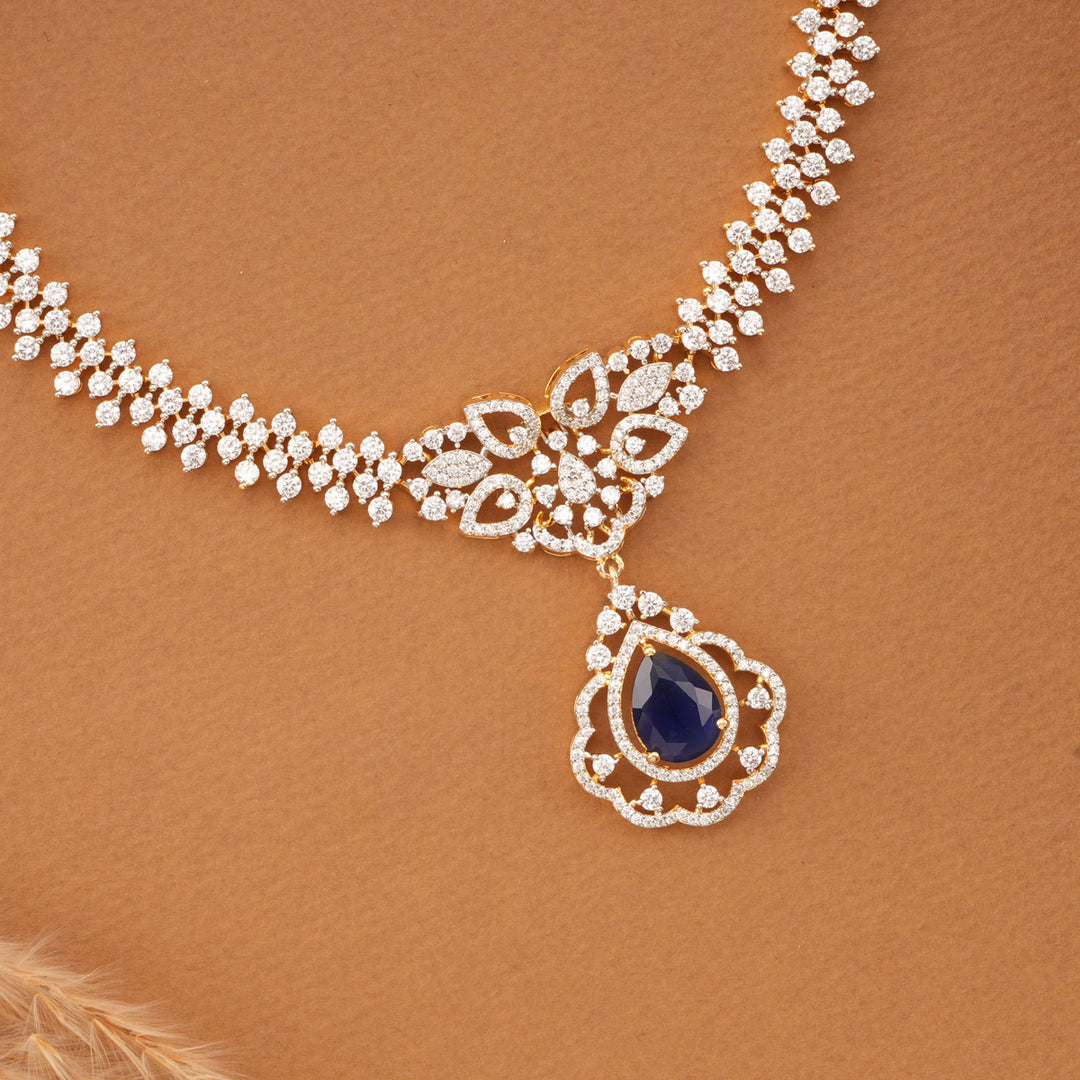 Pretty Look Diamond Look Necklace Set