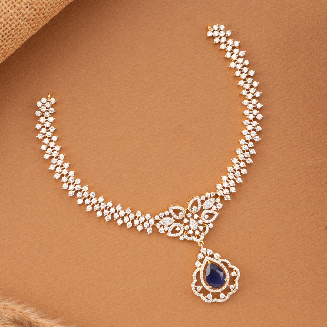 Pretty Look Diamond Look Necklace Set