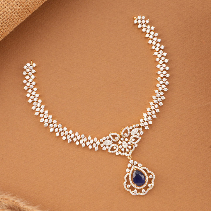 Pretty Look Diamond Look Necklace Set