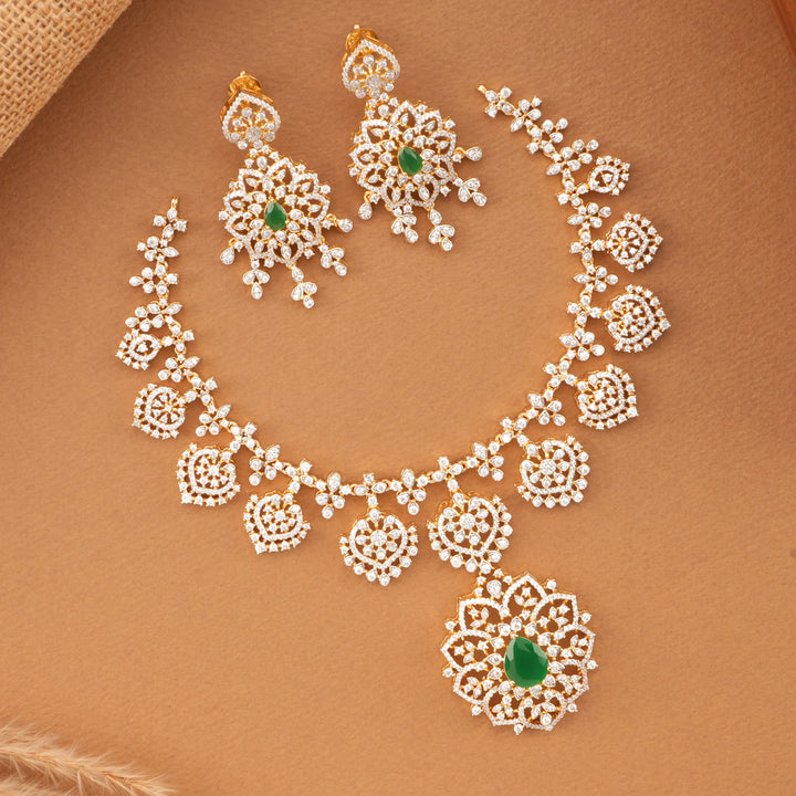 Shervini Diamond Short Necklace Set