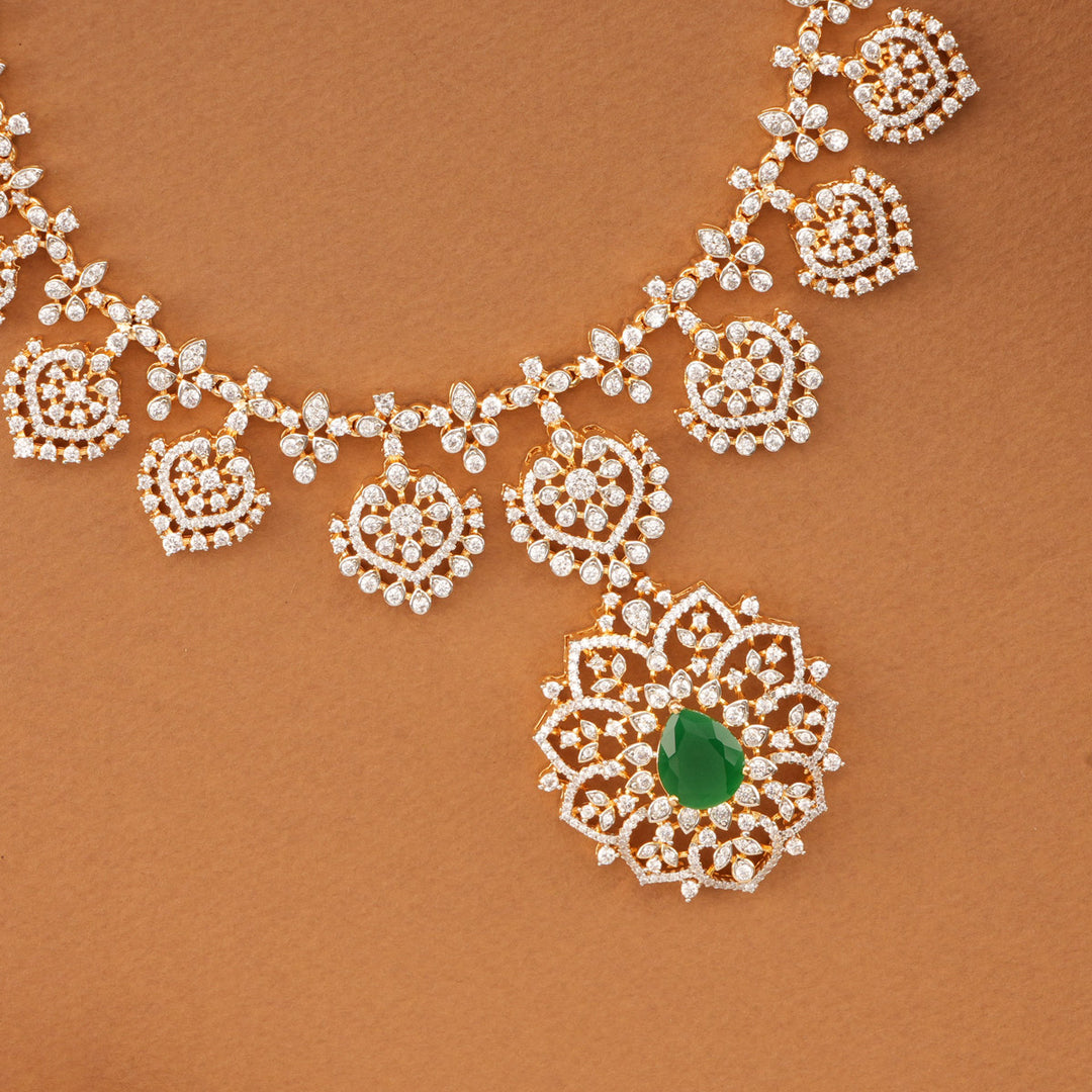 Shervini Diamond Short Necklace Set