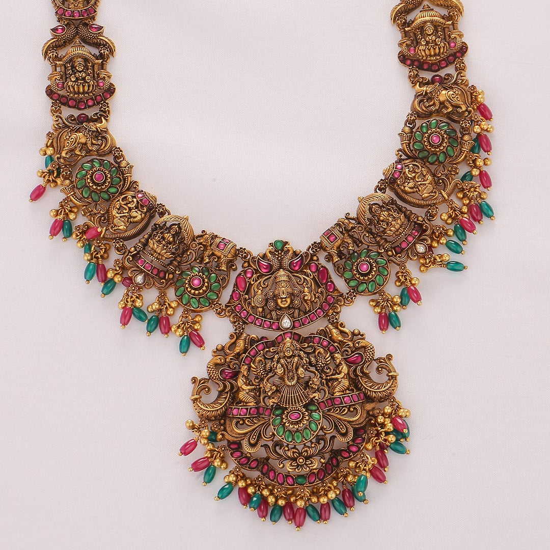 Lord Perumal Nagas Long Necklace