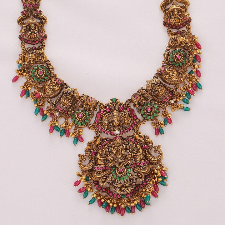 Lord Perumal Nagas Long Necklace