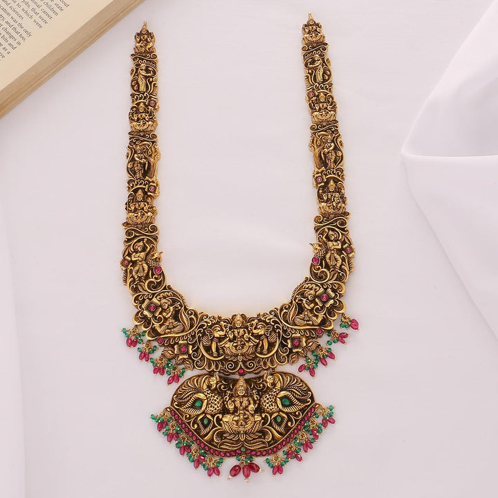 Glitzy Nagas Long Necklace - AMS-102-11274