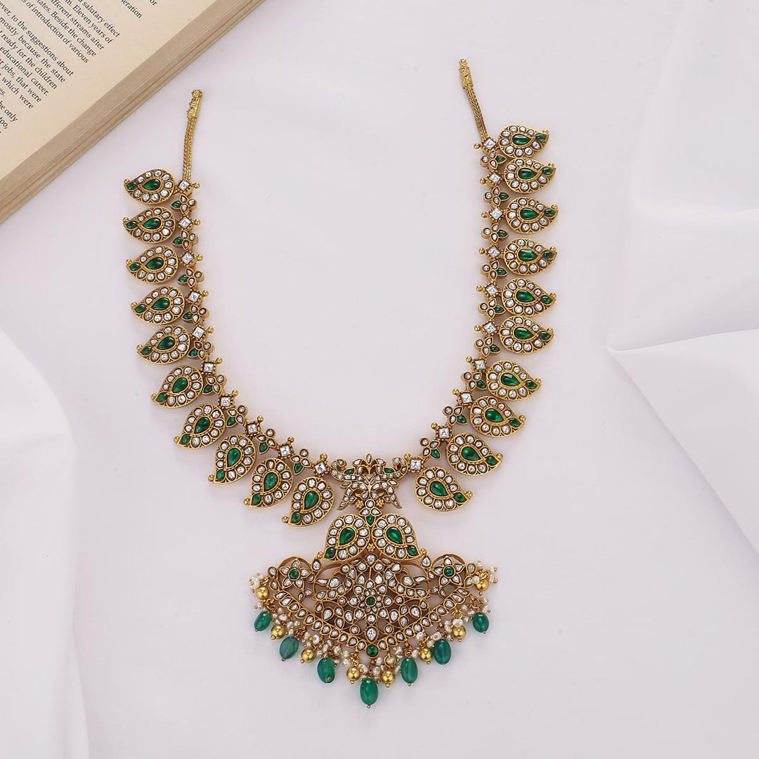 Mango Designed Kundan Long Necklace