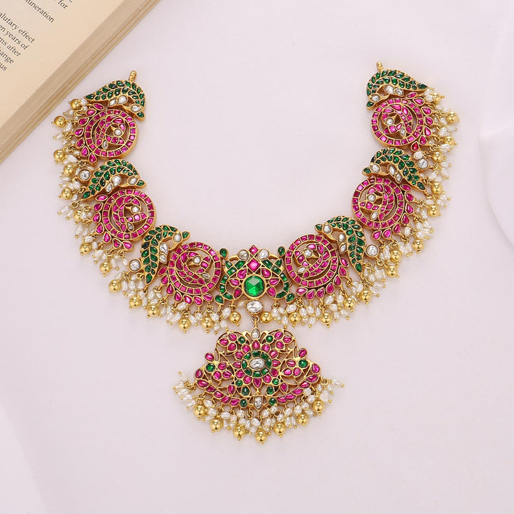 Jashvikha Kundan Short Necklace
