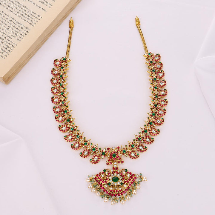 Girizasri Kundan Long Necklace