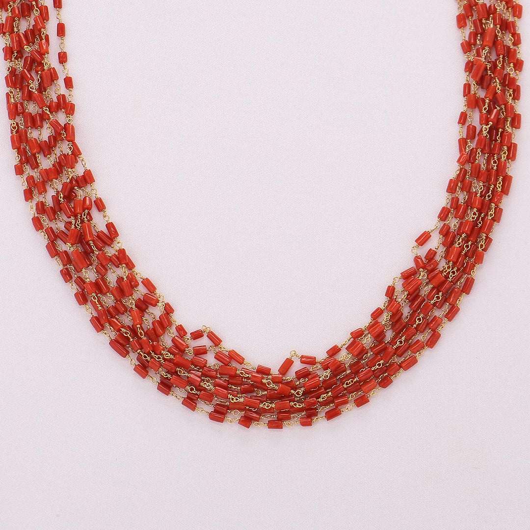 Charm Coral Beads Necklace