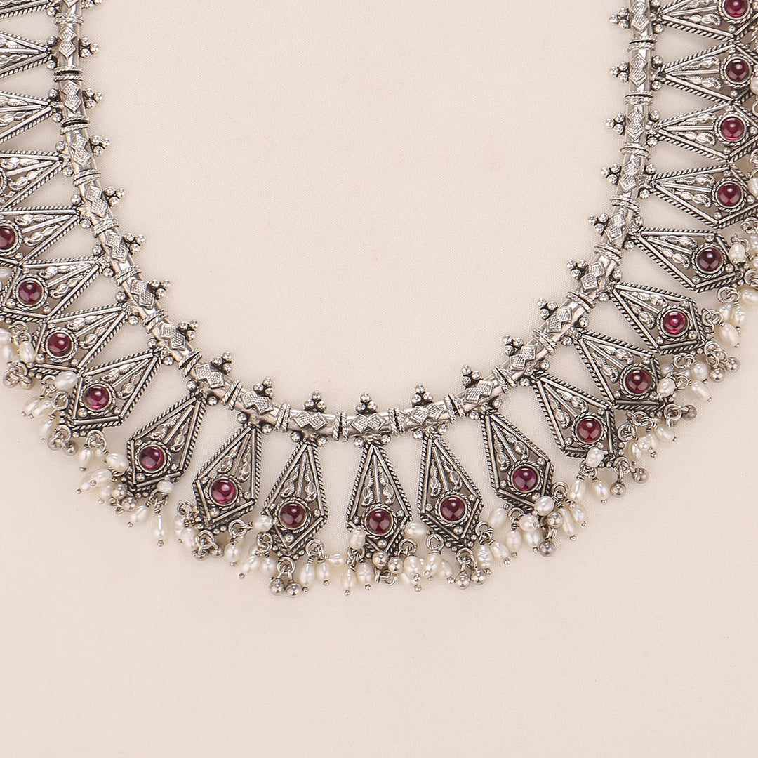 Trendy  Oxidised Short Necklace