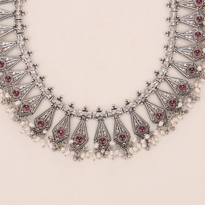 Trendy  Oxidised Short Necklace