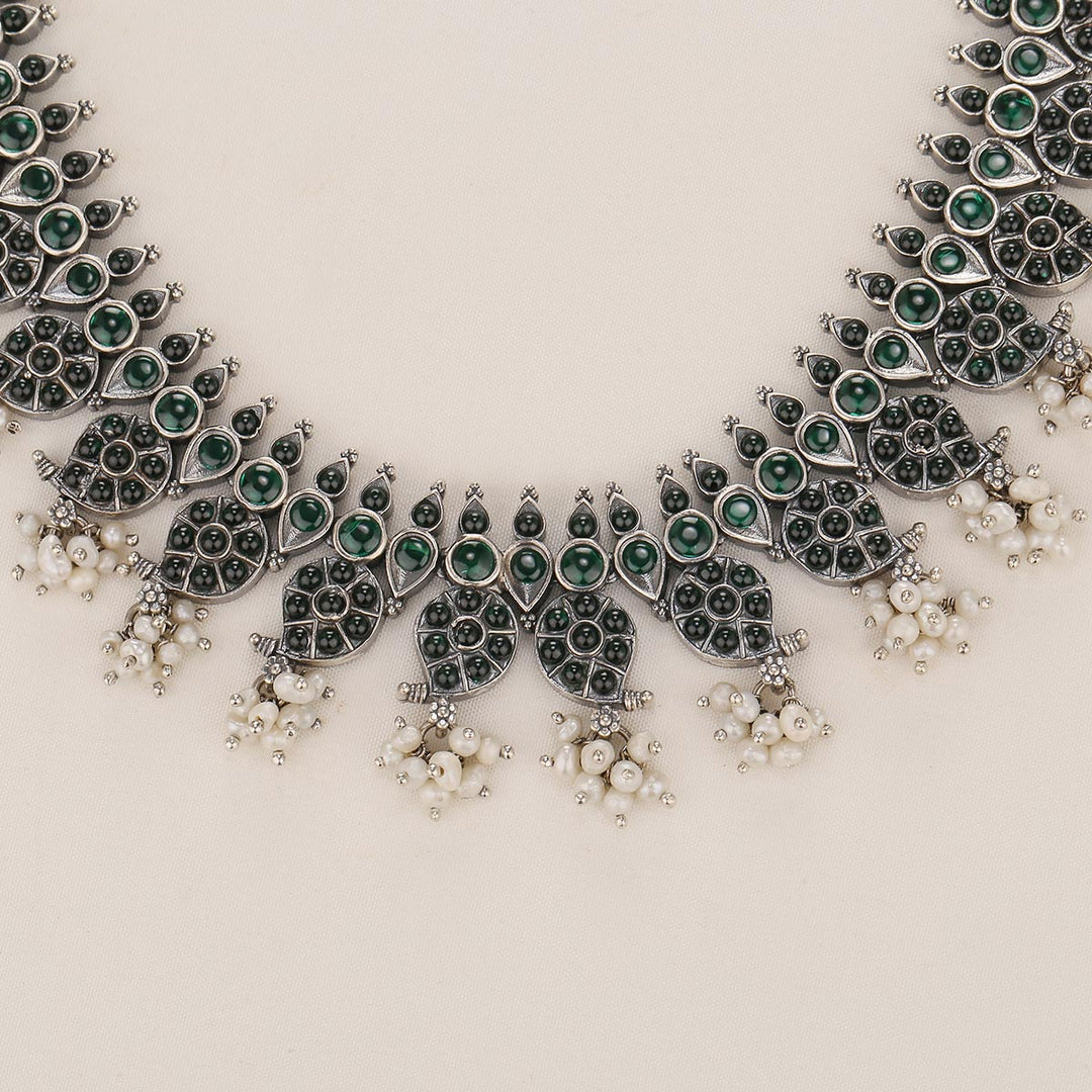 Shrishal Oxidised Short Necklace