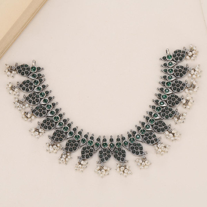 Shrishal Oxidised Short Necklace