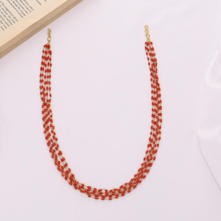Shining Corals Long Necklace