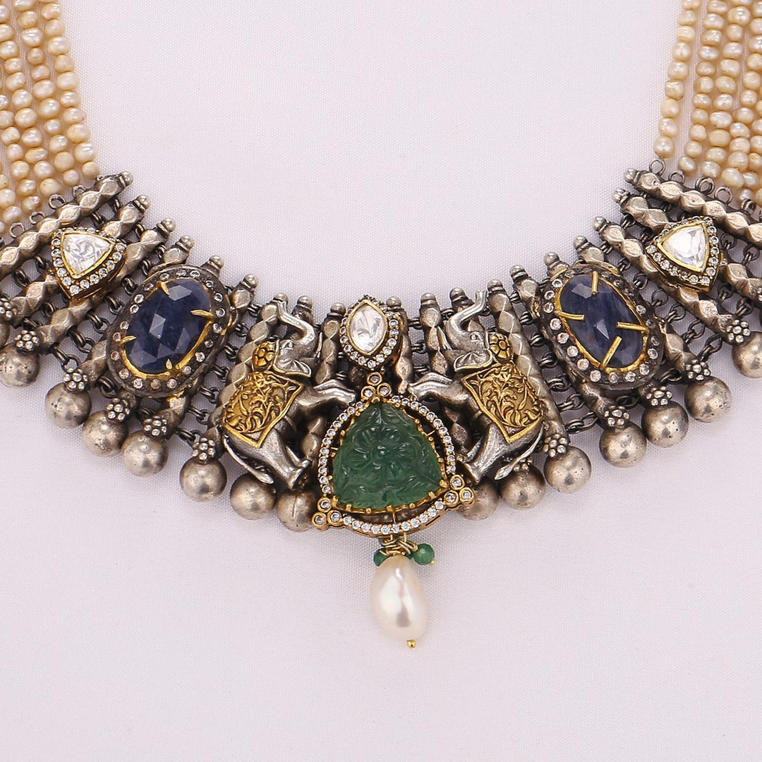 Stunning Oxidised Choker