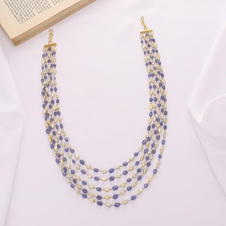 Blushing Beads Long Necklace