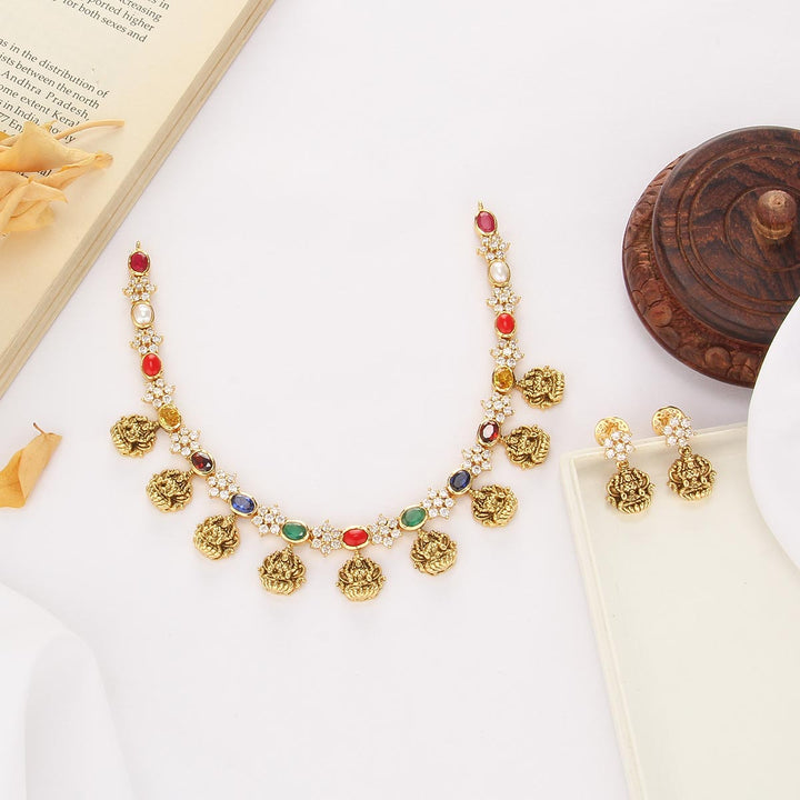 Divine Glow Short Necklace Set