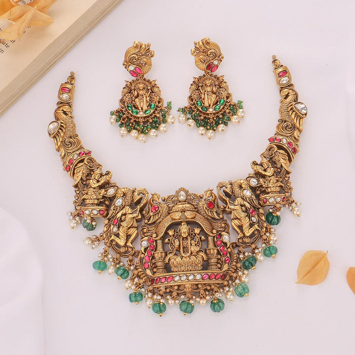 Dhivanika Short Necklace Set - AMS-102-11598
