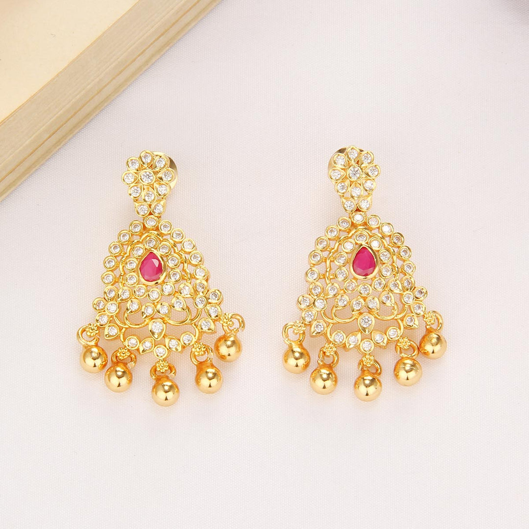 Aswaki Stone Short Necklace Set