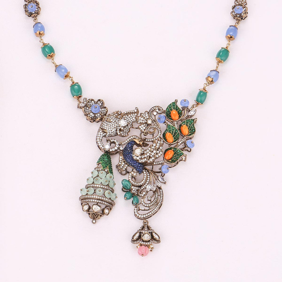 Virusha Victorian Long Necklace Set