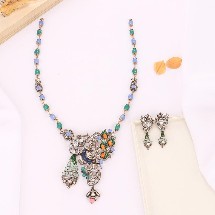 Virusha Victorian Long Necklace Set