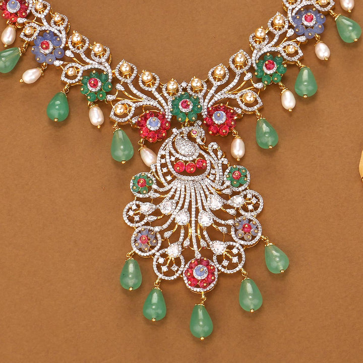 Multi Charm Avikam Short Necklace Set