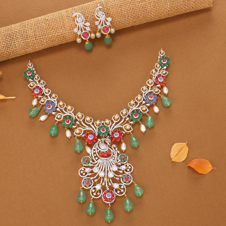 Multi Charm Avikam Short Necklace Set