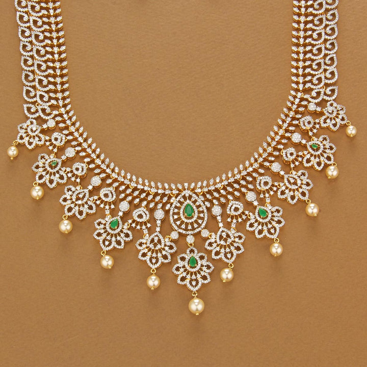 Glitering  Avikam Long Necklace Set