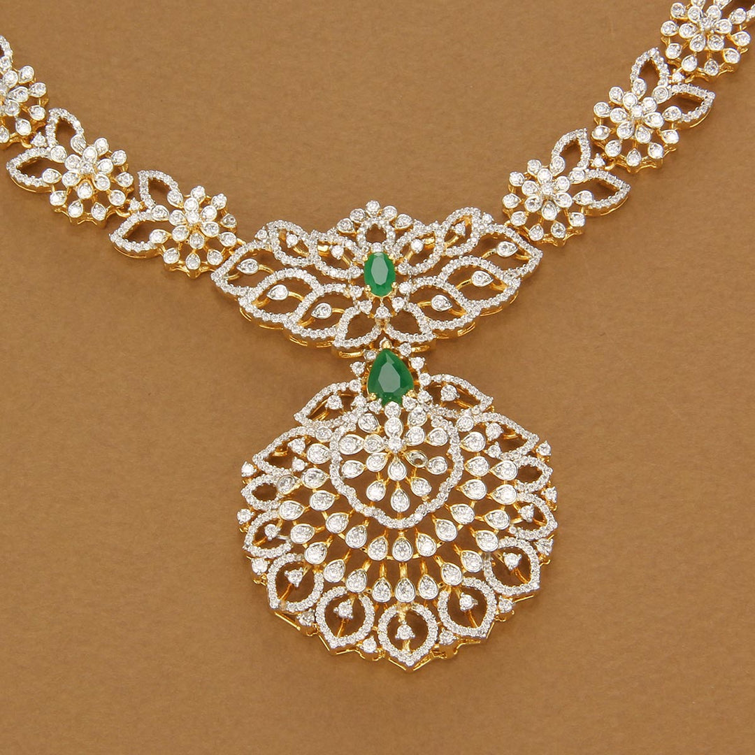 Dhiya Diamond Short Necklace Set