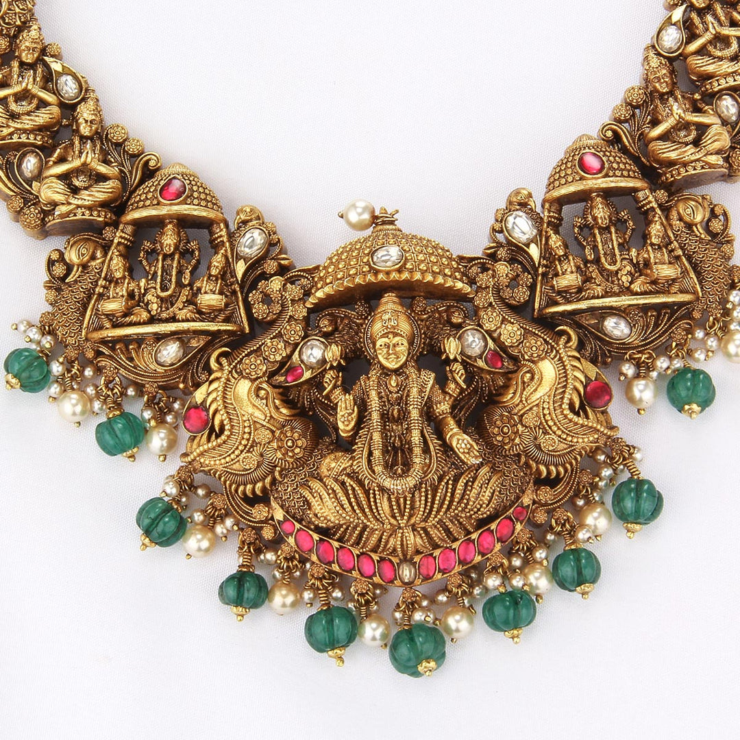 Swethika Nagas Short Necklace