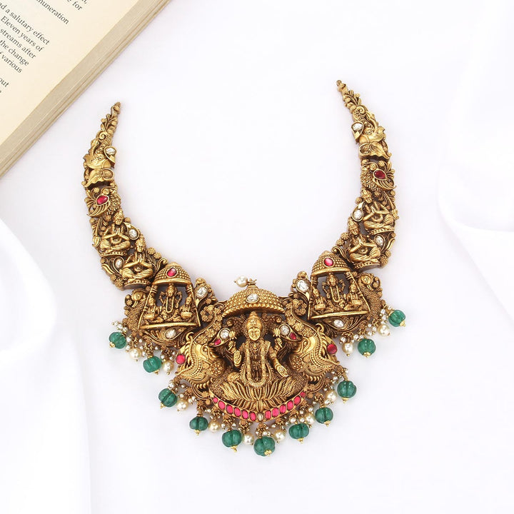 Swethika Nagas Short Necklace