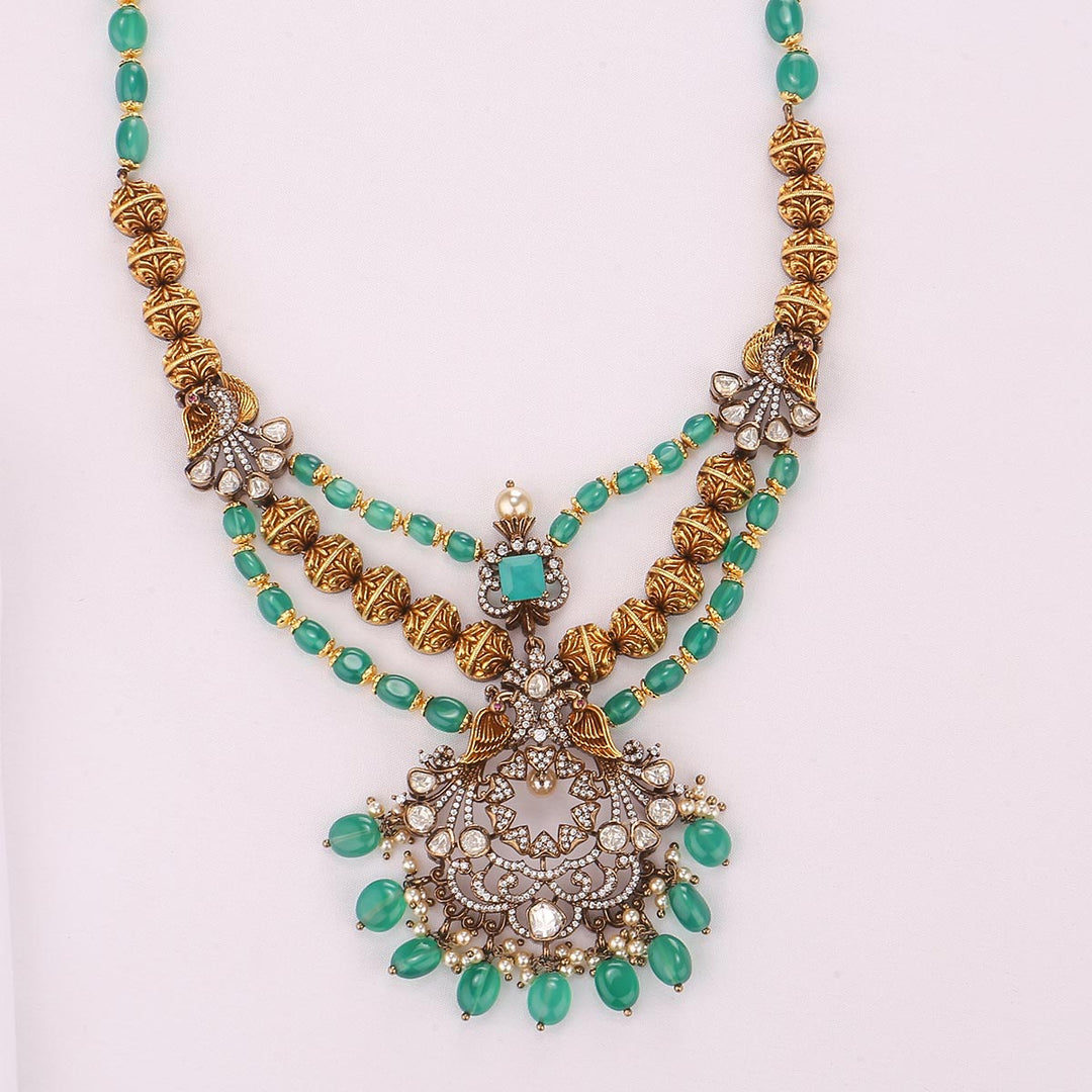 Ankitha Victorian Long Necklace Set