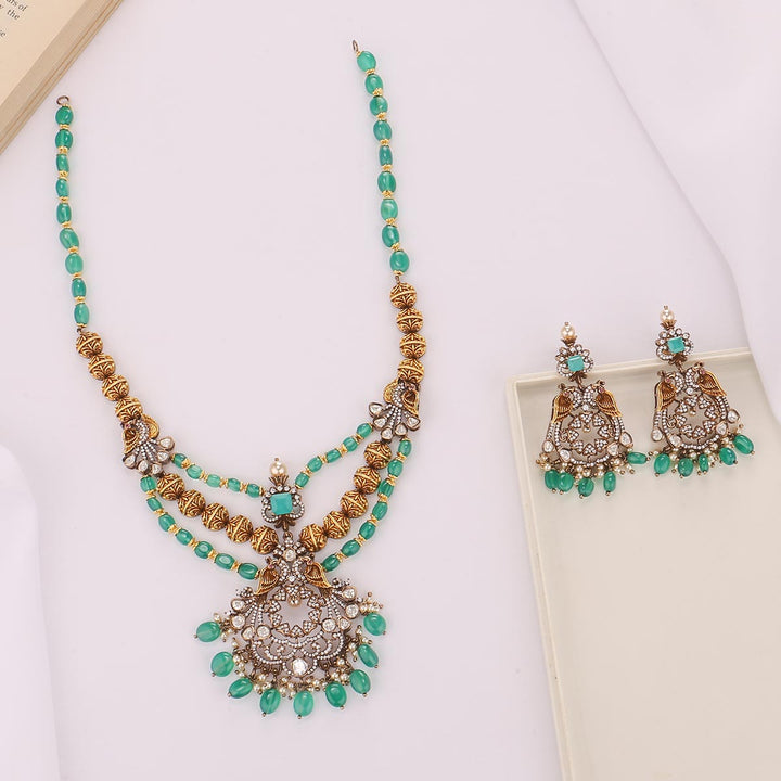 Ankitha Victorian Long Necklace Set