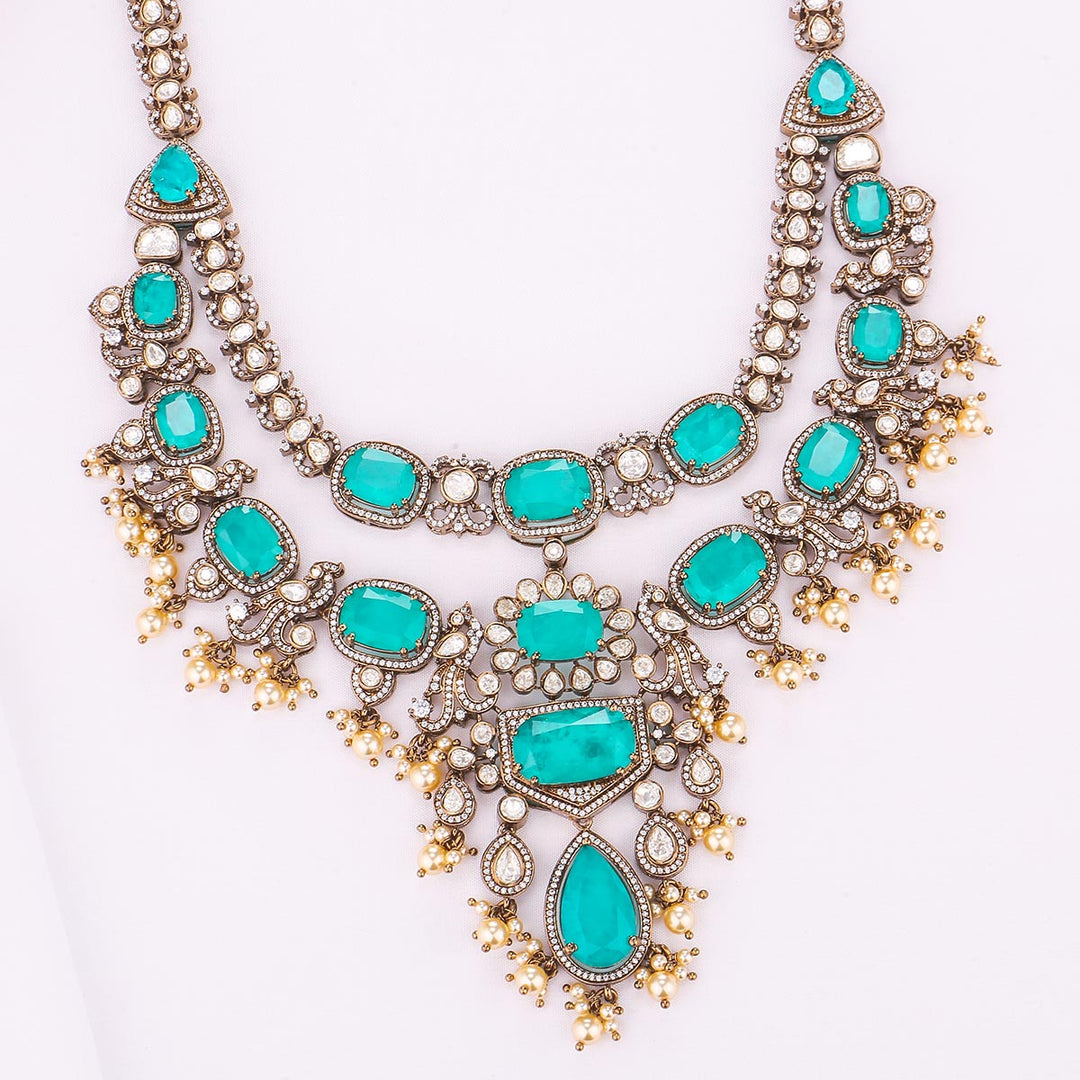 Charvitha Victorian Long Necklace Set