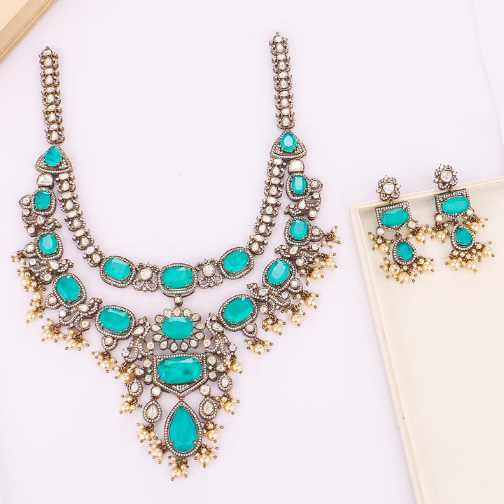 Charvitha Victorian Long Necklace Set