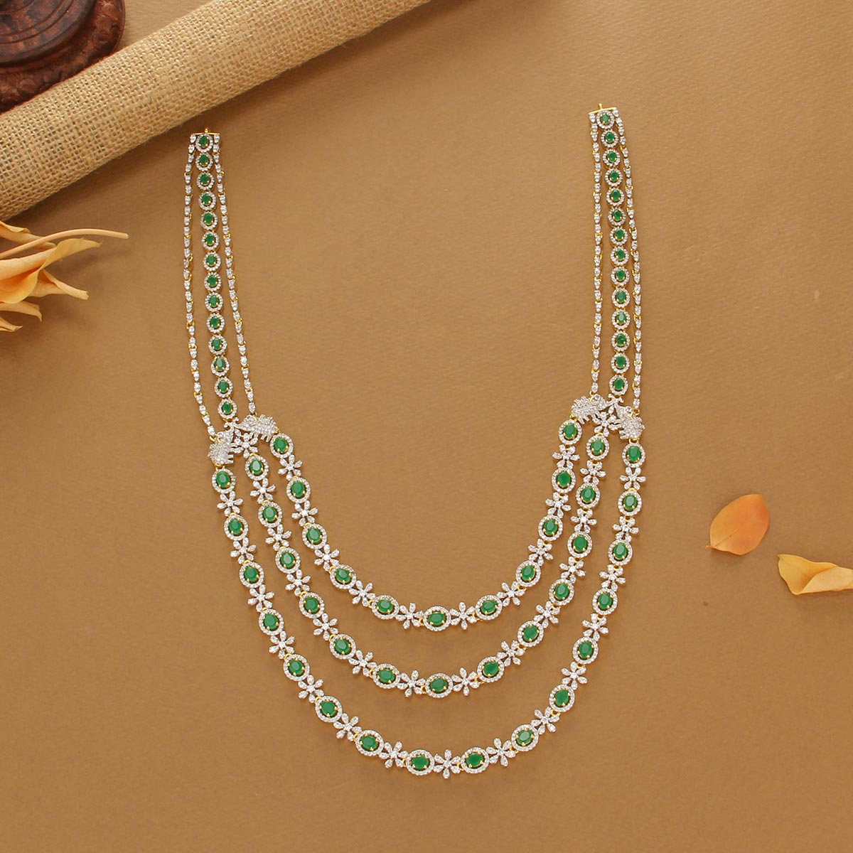 Gold Plated Silver Long Necklace | 92.5 Silver Long Necklace