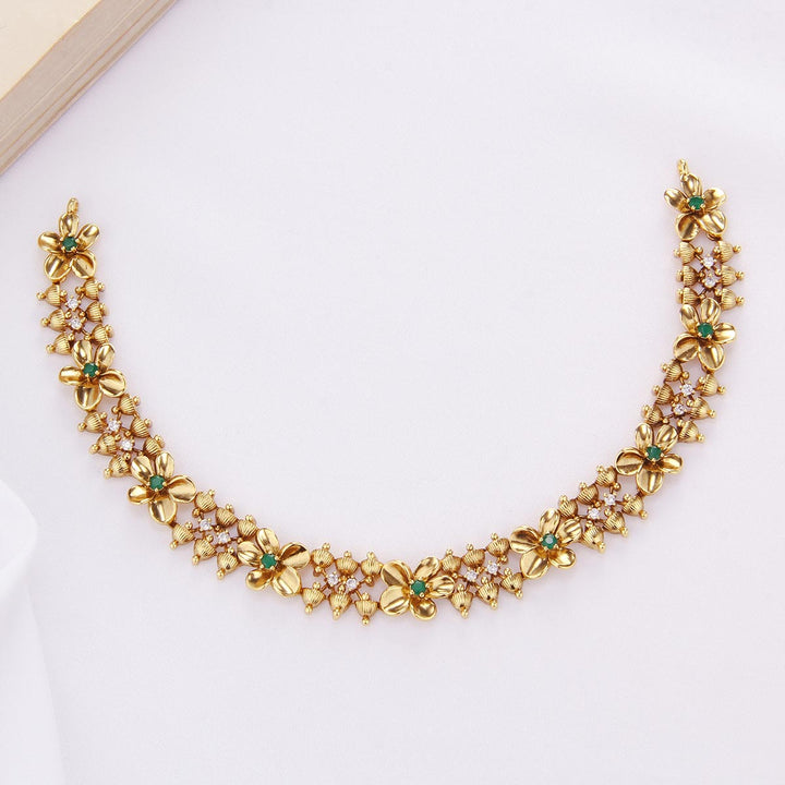 Vidhushini Stone Short Necklace Set