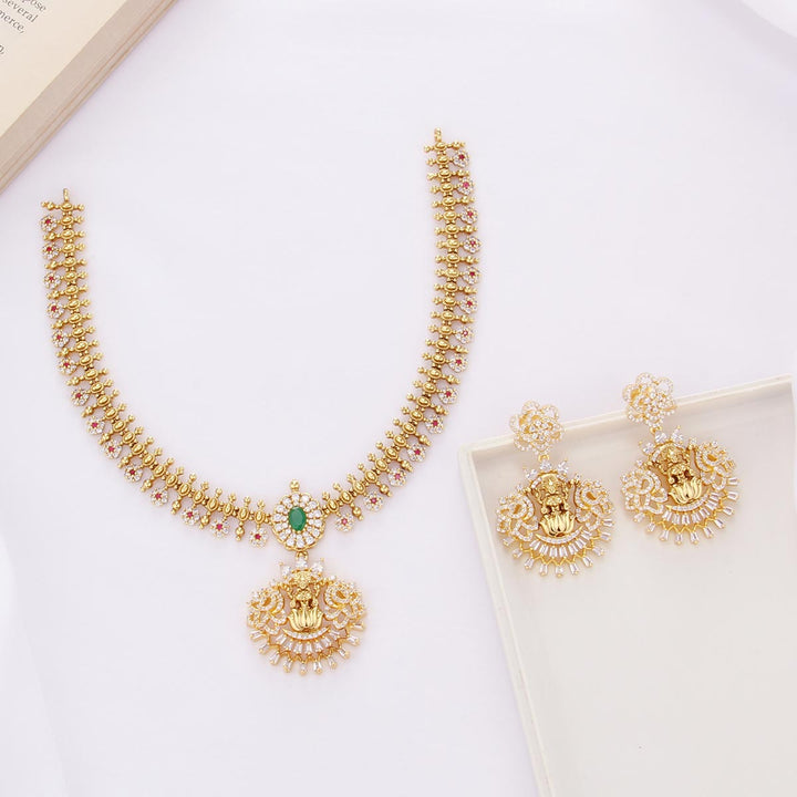 Sparkle Stone Short Necklace Set