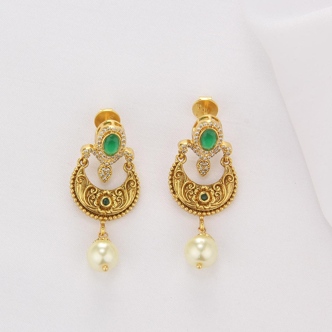 Royal Stone Short Necklace Set