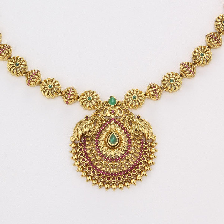 Amrutha Charm Long Necklace Set