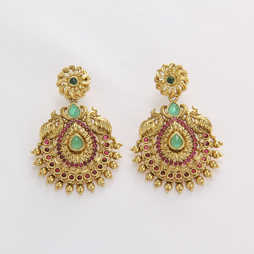 Amrutha Charm Long Necklace Set