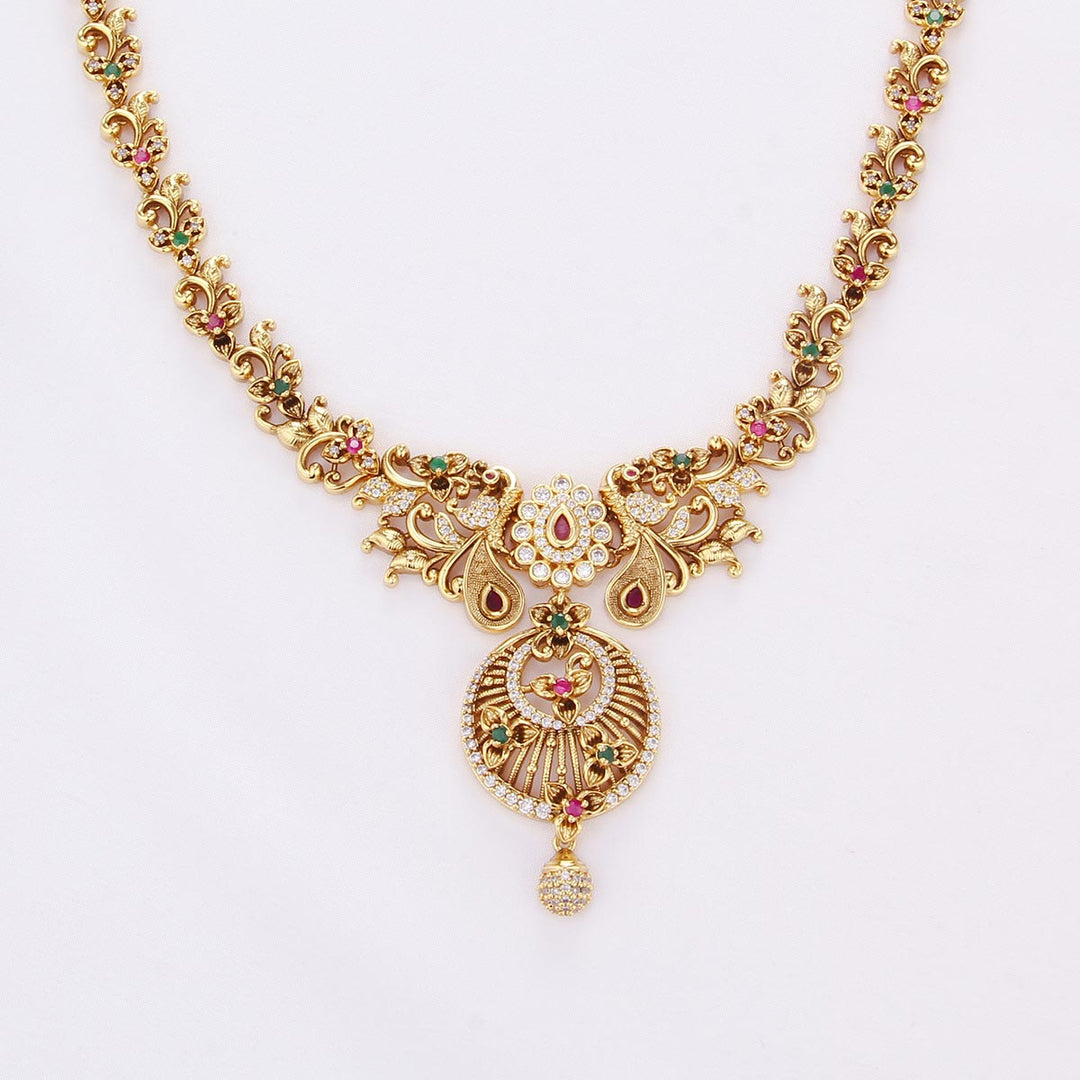 Trendy Stone Long Necklace Set