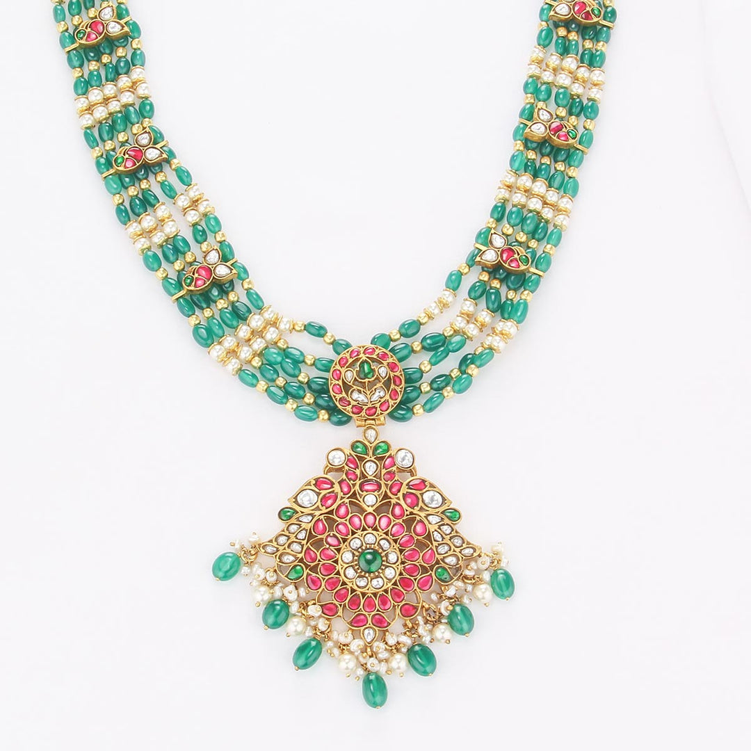 Lekshya Kundan Long Necklace