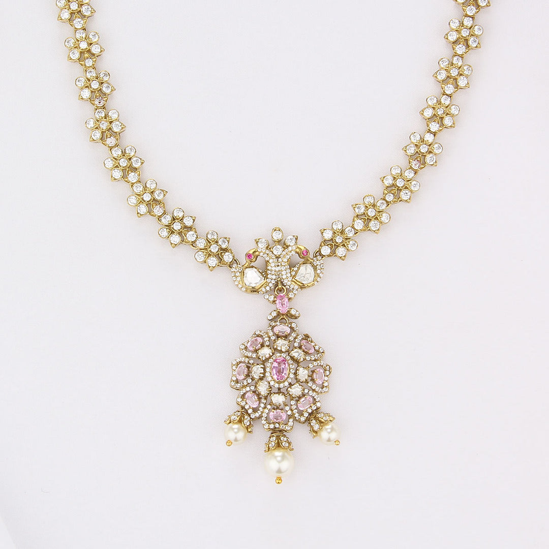 Prinisha Victorian Long Necklace set