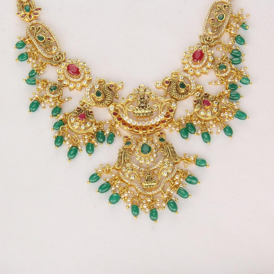 Kyra Pakshi Short Necklace Set