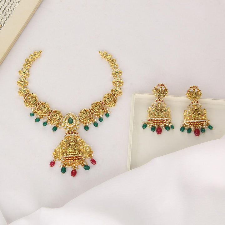 Mysha Pakshi Short Necklace Set