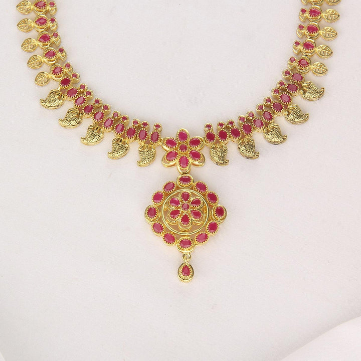Neha Pakshi Short Necklace Set