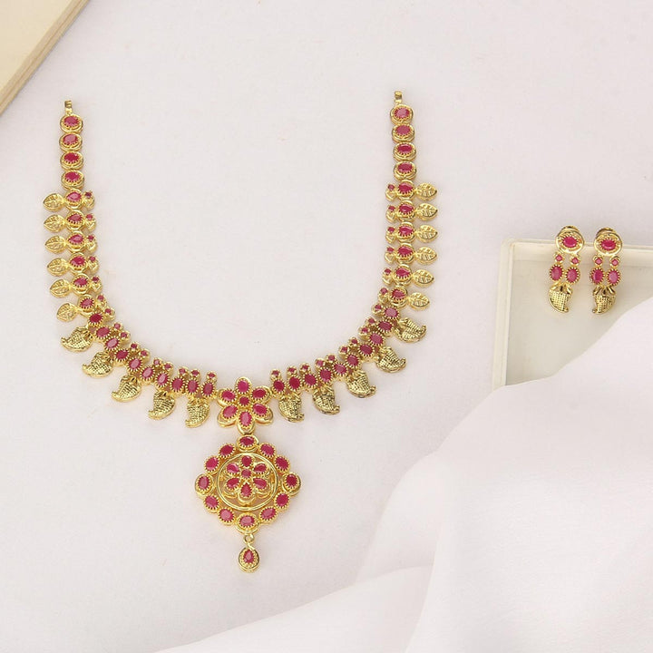 Neha Pakshi Short Necklace Set