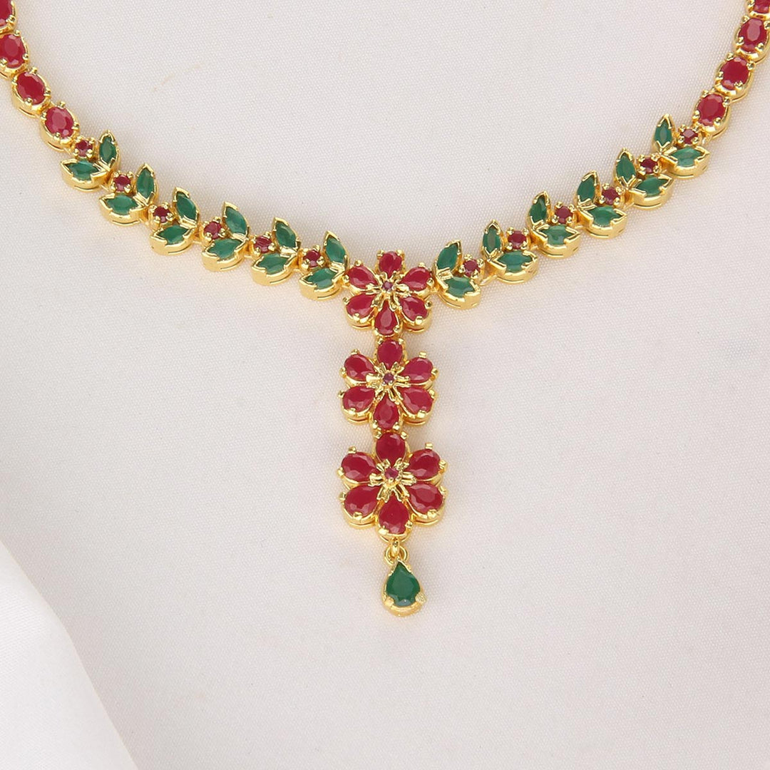 Pranavi Pakshi Short Necklace Set