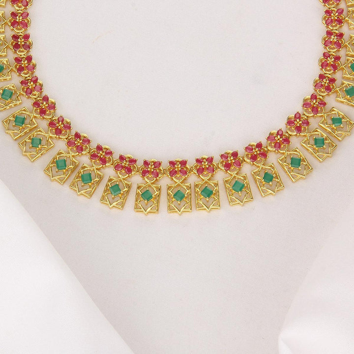 Trendy Pakshi Short Necklace Set